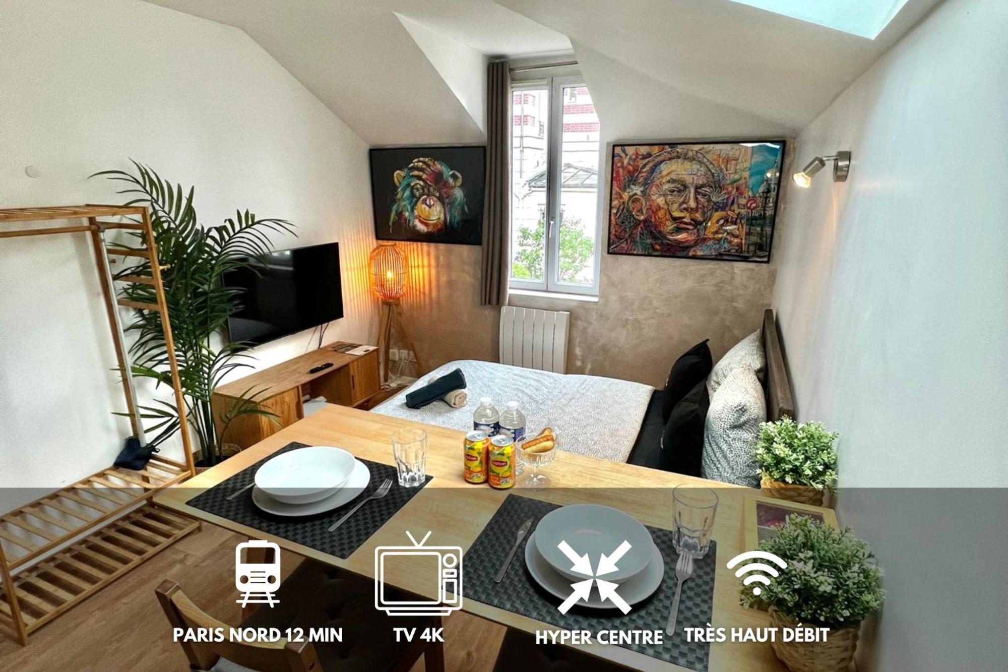 Studio Cozy Hypercentre 12 min de Paris Enghien-les-Bains Extérieur photo